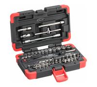 VIGOR VIGOR Jeu de clés à douille 6,3 mm (1/4") à carré creux, 46 pièces V2414N Quantité:1