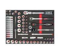 VIGOR VIGOR Jeu de clés à douille V6822, 65 pièces Quantité:1