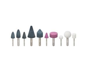 VIGOR VIGOR Jeu de pierres à aiguiser V6906-10, 10 pièces Quantité:1