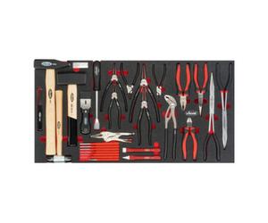 VIGOR VIGOR Jeu de pinces, marteau et burins V5638, 38 outils Quantité:1