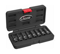 VIGOR VIGOR Jeu d'embouts à choc pour profil intérieur étoile (XZN) V7018 Quantité:1