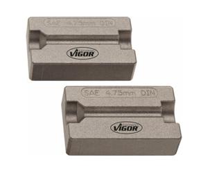 VIGOR VIGOR Paire de mâchoires de serrage pour outil à bourrer V1728 V2540 Quantité:1
