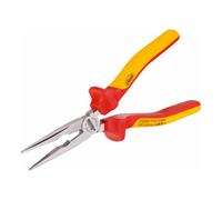 Vigor V2630 VDE Pince plate à becs ronds droite 200 mm