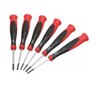 Vigor Set de tournevis électroniques V4303 – 6 pièces fente 1,6/2/2,4/3 mm & cruciforme PH 00/0