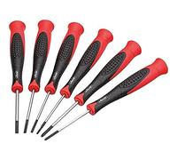 Vigor Set de tournevis électroniques V4303 – 6 pièces fente 1,6/2/2,4/3 mm & cruciforme PH 00/0
