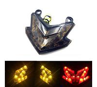 VIGORFLYRUN PARTS LTD 1pc Feux Arrière, LED Feu Stop de Moto Feu Stop Lumière de Signalisation Feu de Queue pour K-awasaki Z800 Z125 2013-2016 - Coquille Fumée