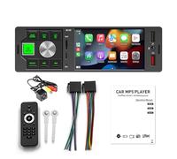VIGORFLYRUN PARTS LTD 4'' Autoradio Bluetooth, 1 Din Écran Tactile Stéréo de Voiture Lecteur MP5 Supporte Mirror Link pour Android Téléphone/Radio FM/USB/SD/AUX-in avec Caméra de Recul JSD-3001