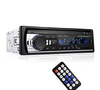 VIGORFLYRUN PARTS LTD Autoradio Bluetooth Stéréo 1 Din, 12V Récepteur Radio FM/SD/USB/AUX Mains Libres Auto Audio avec Télécommande JSD-520
