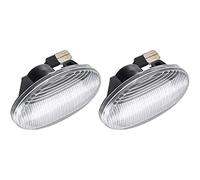 VIGORTHRIVE Clignotant dynamique transparent indicateur séquentiel répéteur lampe LED marqueur latéral clignotant Compatible with Mercedes-Benz Smart W450 W452 A-class W168 Vito W639 W447