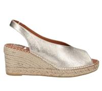 VIGUERA Espadrilles valenciennes compensées moyennes dorées, or, 36 EU