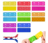VIHASH Bande d'aspiration sensorielle, Fidget Toys Anti Stress Montessori Jouets sensoriels à partir de 3 Ans, ADHD & Autisme Support Sensory Play, Sensory Play Jouets à Ventouse pour Enfants