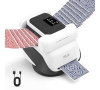 VIHBRAI Machine de mélange et de partage de cartes 2 en 1 avec télécommande, mélangeur de cartes automatique pour 2 à 8 joueurs, 5 modes de jeu pour Texas Hold'em Blackjack UNO, batterie 5000 mAh pour