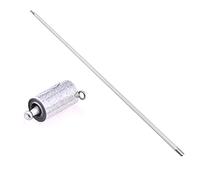 VIHEEVA [Accessoires magiques] Canne en métal pour magiciens professionnels et tours de magie en gros plan (blanc, 110 cm)