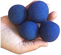 VIHEEVA [Accessoires magiques] Lot de 50 boules en mousse super douces de 3,5 cm (bleu) - Tours de magie colorés apparaissant sur scène, scène, rue, gadget - Accessoire comédie (bleu, 3,5 cm)
