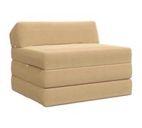 VIHHQGC Matelas de canapé-lit pliable 2 en 1, matelas de sol pliable, 200 x 70 x 10 cm, vert clair/gris, housse en polyester amovible avec fermeture éclair, rembourrage en mousse pour salon