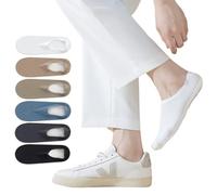 Vihir 6 Paires Chaussette Invisibles Homme, Fines Socquettes Courtes Avec Silicone Antidérapant, Respirantes Coupe Basse Chaussettes No-Show Pour Mocassins Souliers Loafers Baskets, Taille 39-42