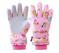 Vihir Gants de Ski Enfants, Gant d'hiver Chauds pour Garçons Filles, Gants de Neige Imperméable Coupe-Vent Respirantes, Thermiques pour Ski Snowboard Cyclisme Patinage, 4 à 11 Ans