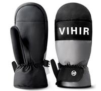 Vihir Gants de Ski Imperméables pour Homme et Femme, Gants d’Hiver Thermiques, Gants de Cyclisme Chauds, Vent Respirant Antidérapant Idéal pour Ski Snowboard Course Cyclisme