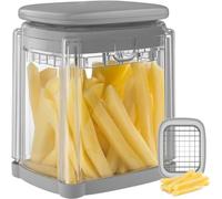 Vihoom Coupe Frite, Coupe Frites Manuel avec Lame en Acier Inoxydable de 10x10mm，Coupe Legumes Multifonctions pour Frites, Concombre, Carotte, Oignon et Fruits