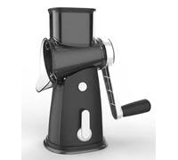 Vihoom Rape a Fromage, Mandolines de Cuisine Manuelle,Coupe Legumes Multifonctions avec 5 Lames de Tambour, Rapeuse Fromage pour Fromage,Concombre,Carottes, Pommes de Terre