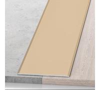 VIIGUIY Barre de Seuil Bordure de Transition Autocollante, Bande de Revêtement de Sol Plane, Bande de Transition Carrelage-Bois pour Fauteuil Roulant(Gold,60mm(2.4"))