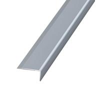 VIIGUIY Barre de Seuil Moulure L Bande Transition Plancher, Protection d'angle Aluminium Protection d'angle Bois Franc Carrelage, Protection d'angle Étanche Mur/Cadre Porte(Gray)