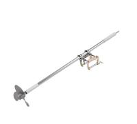 VIIGUIY HéLice Perceuse Bateau Hélice et Accessoire de Propulsion Légers pour Perceuse - Système Propulsion Portable pour Petite Embarcation, Propulseur Hors-Bord Orientable(with Clamp,1.25m/49.2in)