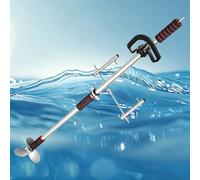 VIIGUIY HéLice Perceuse Bateau Kit D'hélice Portable d'urgence en Aluminium, Hélice Alimentée par Perceuse sans Fil Portative, Hélice Remplacement pour Moteur Traîne(with Bracket,1m/39.4in)