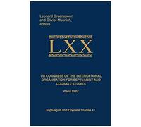 Viii Congress Of The International Organization For Septuagint And Cognate Studies