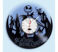 Viiluuxr Horloge murale en vinyle de 30,5 cm avec lumières LED colorées, télécommande, veilleuse, thème de film fantastique étrange, horloge décorative pour la maison, la cuisine, le jardin, la