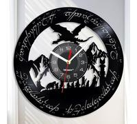Viiluuxr Horloge murale en vinyle de 30 cm - Silencieuse - Fonctionne avec piles - Pour cuisine - Film de science-fiction - Dragon méchant - Maison - Salon - Décoration - Fan de film - Cadeau - Cadeau