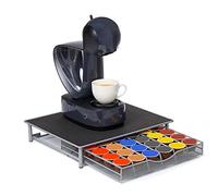 VIIROUD Organisateur de cuisine de tiroir de support de dosette de capsule de café Compatible avec les capsules de magasins de dosettes de Nescafé Dolce Gusto-36 PCS-Gris-39*35*7.5cm