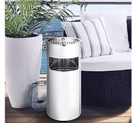 VIIROUD Poubelle en acier inoxydable 30 L, Bacs à ordures de cuisine,Poubelle Cendrier sur Pied Extérieur avec Poubelle Seau Intérieur 30L Disponible pour Hôtel Jardin Extérieur Supermarché