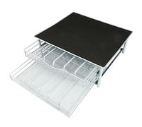 VIIROUD Tiroir pour Capsules de Café, Distributeur de Dosettes de Café - Dimensions: 39*35*14cm - porte-capsule de café verre transparent transparent