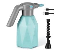 Viitech Flacon pulvérisateur électrique avec buse étendue, 2 L, alimenté par batterie rechargeable, arrosoir automatique avec bec réglable pour le nettoyage des engrais de jardinage (bleu)
