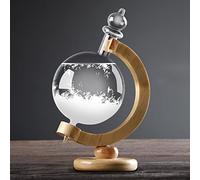 Viitech Storm Glass Verre Tempête Stations, Globe Forme Bouteille de Prévisions Météo, Météo Prévisions Créatives Style Nordique Pour la Maison et la Décoration de Bureau