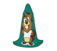 VIIUHVJBJ Cape à capuche avec imprimé castor coquin pour adolescents - Cape pour Halloween, cosplay, carnaval, fête sur le thème du carnaval