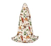 VIIUHVJBJ Cape à capuche avec imprimé cheval de cowboy pour adolescents - Cape pour Halloween, cosplay, carnaval, fête sur le thème du carnaval