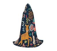 VIIUHVJBJ Cape à capuche pour adolescents avec imprimé hibou, lapin, oiseau, renard, pour Halloween, cosplay, carnaval, fête sur le thème du carnaval