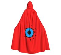 Viiuhvjbj Cape à capuche unisexe avec imprimé mauvais œil pour adulte, Halloween, Noël, cosplay, pour sorcière et sorcière