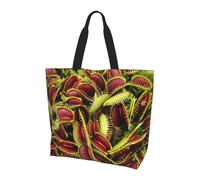 Viiuhvjbj Grand sac fourre-tout pour femme avec imprimé carnivore pour le travail, l'école, les voyages, le shopping, usage quotidien