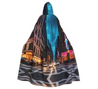 Viiuhvjbj Streets Of New York City Cape à capuche unisexe pour adulte, Halloween, Noël, carnaval, cosplay, bal masqué, fête de sorcière, vampire