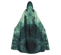 Viiuhvjbj The Sea Witch InspiredAdult Longue cape à capuche unisexe pour Halloween, Noël, carnaval, cosplay, bal masqué, fête de vampire