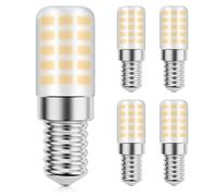 VIIVUU Ampoule E14 LED Réfrigérateur,280LM 3W Équivalent 25W Halogène Lampes,Blanc Chaud 3000K Ampoules E14,Intérieur Lampe pour Frigo Whirlpool,Hotte aspirante,Machine à Coudre,Non variable,Lot De 4