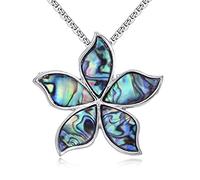 VIJASHOP Collier délicat avec pendentif ailes d'ange/feuille/fleur pour femme et fille, pour la Saint-Valentin, un anniversaire, une remise de diplôme, Acier inoxydable, Base