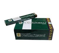 Vijayshree Encens Golden Nag Patchouli 12 boîtes Parfum Patchouli Bâtonnets d'encens Indiens