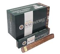 Vijayshree Golden Nag Patchouli Masala Agarbathi Lot de 12 bâtons d'encens 180 g