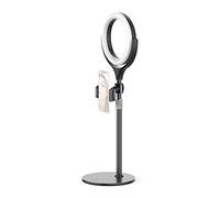 VIJIM K6 Desktop Bi-Color Lampe annulaire avec trépied et support de téléphone