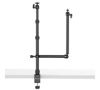 VIJIM LS11 double bras de trépied réglable avec pince de table | ✅Livraison gratuite à partir de 100 €