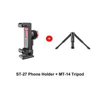 VIJIM-Support de téléphone en métal ST-27 Ulanzi,pince avec chaussure froide,Arca 360 °,trépied rotatif,clip de montage pour la photographie TikTok Vlog - Type ST-27 with MT-14